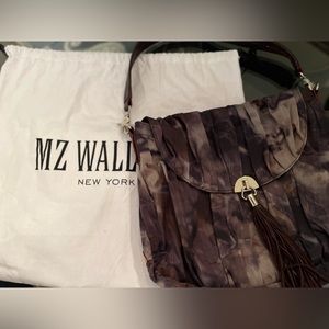 MZ Wallace hobo style fringed bag